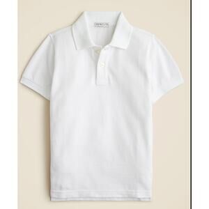 NWT J. Crew crewcuts Washed Pique Polo Shirt XXL White CH334 J.Crew Boys Uniform